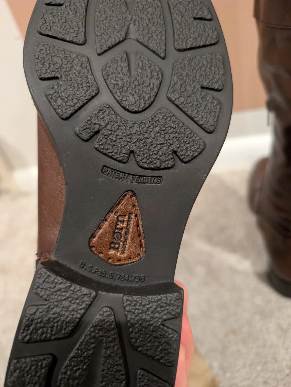 NEW Born Brown Leather Knee-High Riding Boots